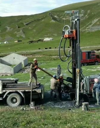 Plataforma de perforación de pozos de agua